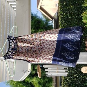 Decorative summer blouse with colorful details